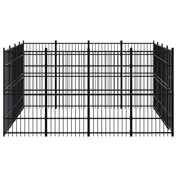 Vanjski kavez za pse čelični 14,75 m² 3097982