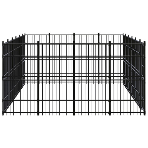 Vanjski kavez za pse čelični 22,12 m² 3097984