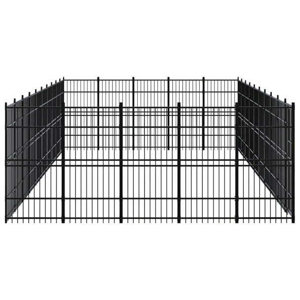 Vanjski kavez za pse čelični 46,08 m² 3097994