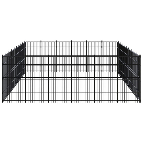 Vanjski kavez za pse čelični 55,3 m² 3097999