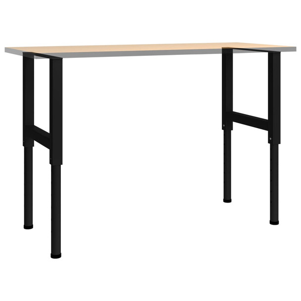 Okviri za radni stol 2 kom metalni 55 x (69 - 95,5) cm crni 147931