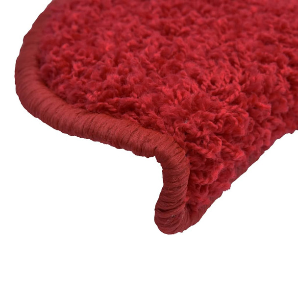 Otirači za stepenice 10 kom 56 x 17 x 3 cm crveni 149797