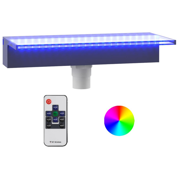 Prelijevajući vodopad s RGB LED svjetlima akrilni 45 cm 151402