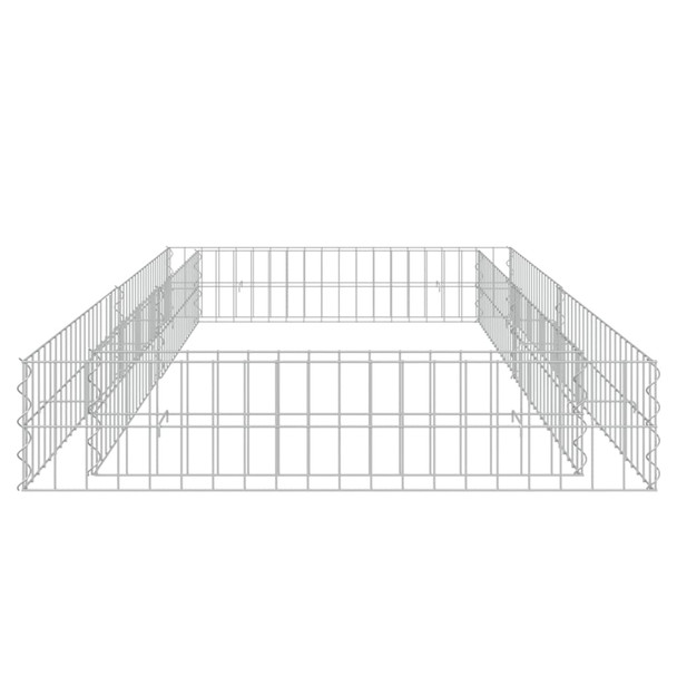 Gabionska povišena gredica od pocinčanog čelika 200x100x20 cm 151312