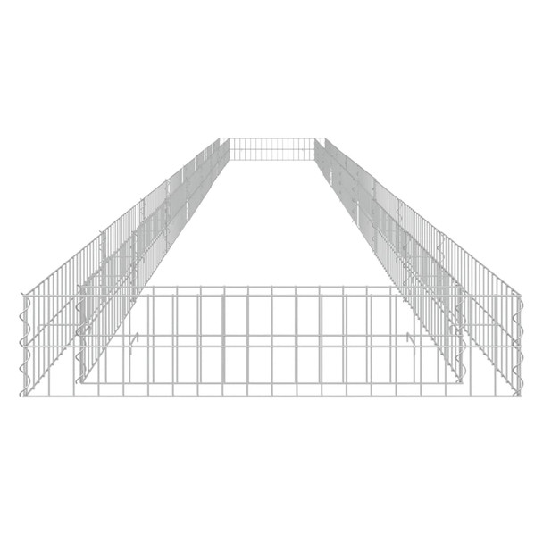 Gabionska povišena gredica od pocinčanog čelika 800x100x20 cm 151317