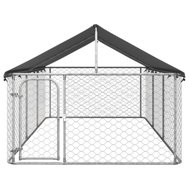 Vanjski kavez za pse s krovom 400 x 200 x 150 cm 171499