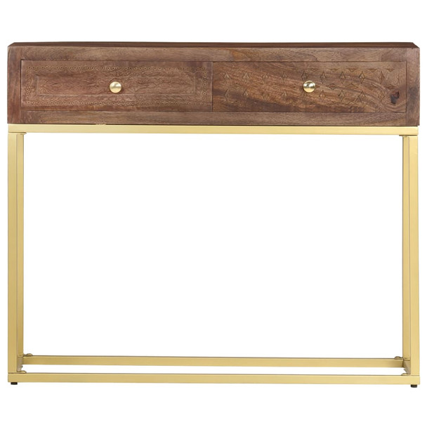 Konzolni stol 90 x 30 x 75 cm od masivnog drva manga 286555