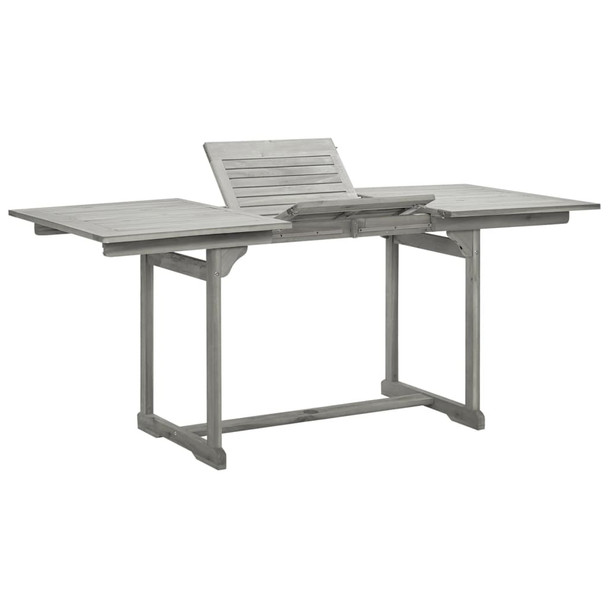 Vrtni blagovaonski stol (120-170) x 80 x 75 cm od drva bagrema 316575