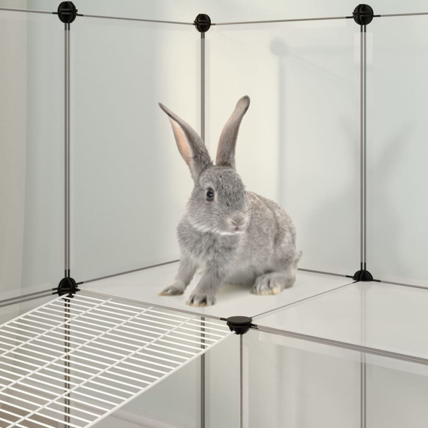 Kavez za male životinje prozirni 142 x 74 x 93 cm PP i čelik 340574