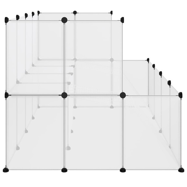 Kavez za male životinje prozirni 143 x 107 x 93 cm PP i čelik 340570