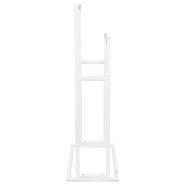 Samostojeći stalak za ručnike bijeli 48 x 24 x 78,5 cm željezni 343088
