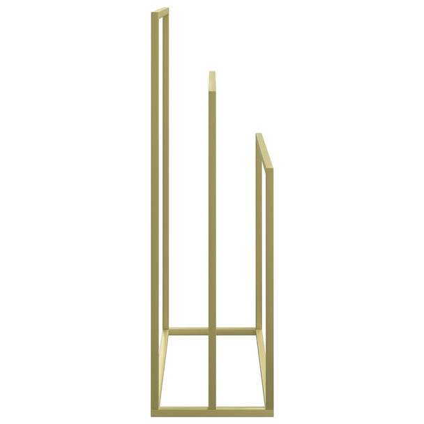 Samostojeći stalak za ručnike zlatni 48 x 24 x 79 cm željezni 343092