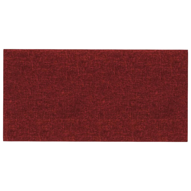 Zidne ploče od tkanine 12 kom boja vina 30 x 15 cm 0,54 m² 343764