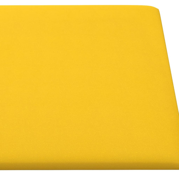 Zidne ploče 12 kom žute 60x30 cm baršunaste 2,16 m² 343869
