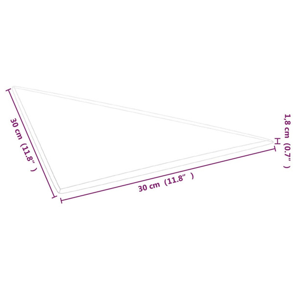 Zidne ploče od tkanine 12 kom smeđesive 30x30 cm 0,54 m² 343935