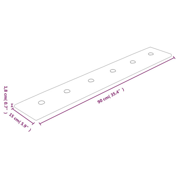 Zidne ploče od umjetne kože 12 kom smeđe 90 x 15 cm 1,62 m² 344001