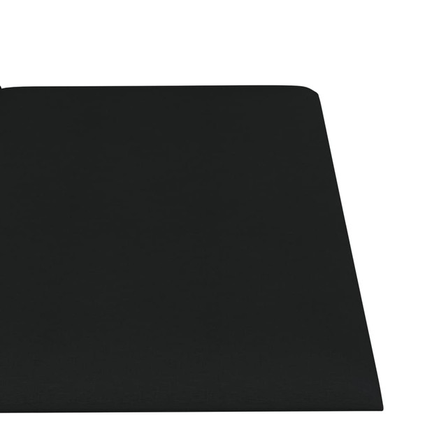 Zidne ploče od tkanine 12 kom crne 30 x 15 cm 0,54 m² 344017