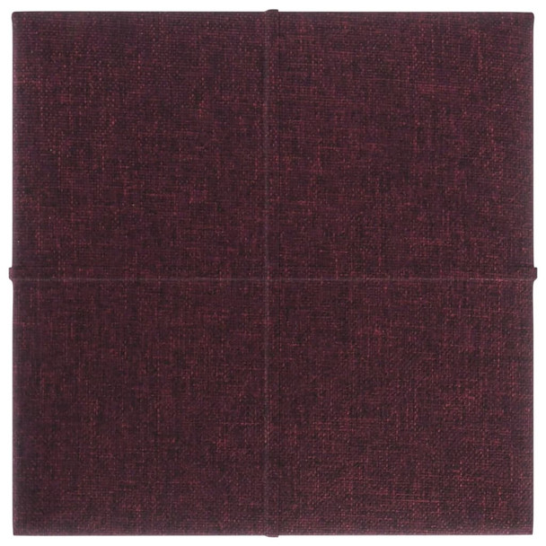 Zidne ploče od tkanine 12 kom ljubičaste 30 x 30 cm 1,08 m² 344036