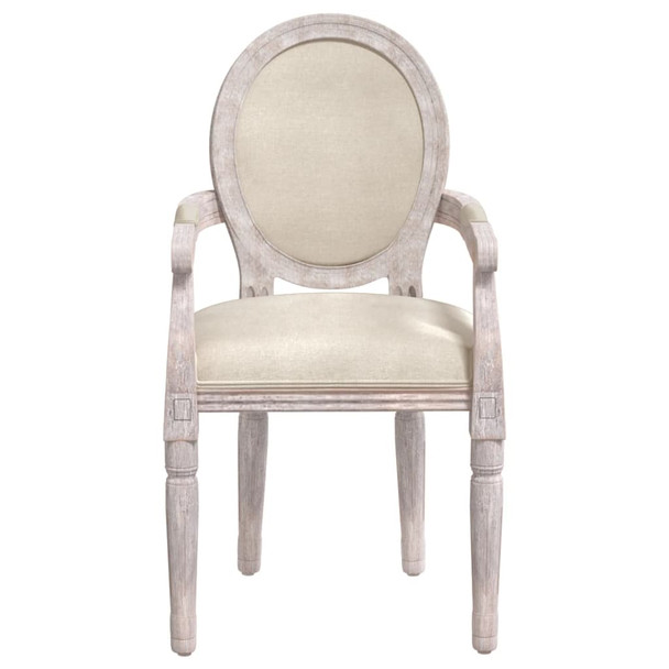 Blagovaonska stolica bež 54 x 56 x 96,5 cm od tkanine 344480