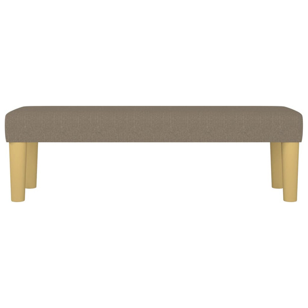 Klupa smeđesivi 100x30x30 cm od tkanine 346656