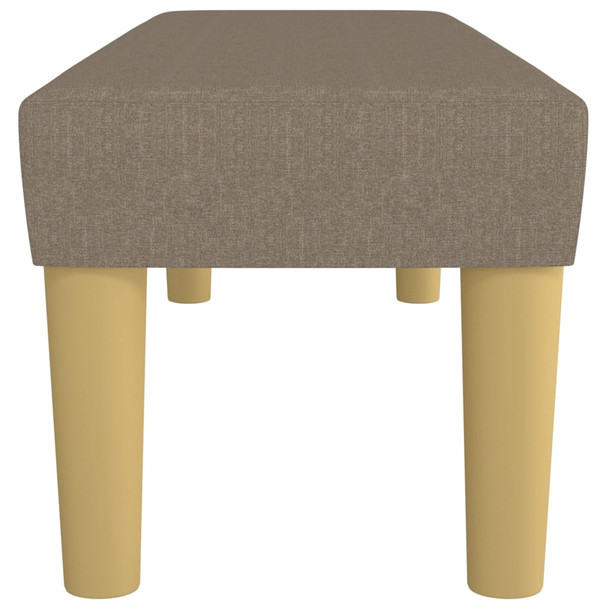 Klupa smeđesivi 100x30x30 cm od tkanine 346656