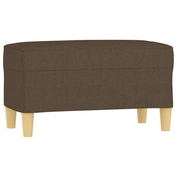 Klupa smeđa 70 x 35 x 41 cm od tkanine 349370