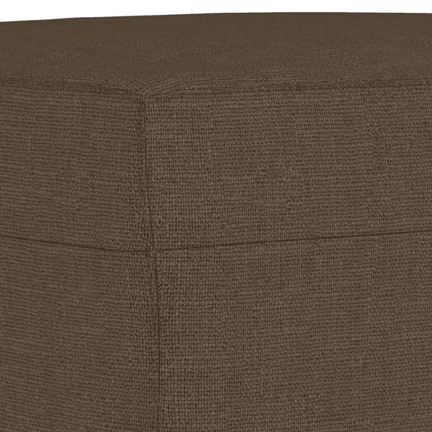 Klupa smeđa 70 x 35 x 41 cm od tkanine 349370