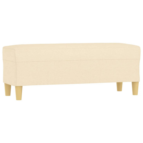 Klupa krem 100 x 35 x 41 cm od tkanine 349377