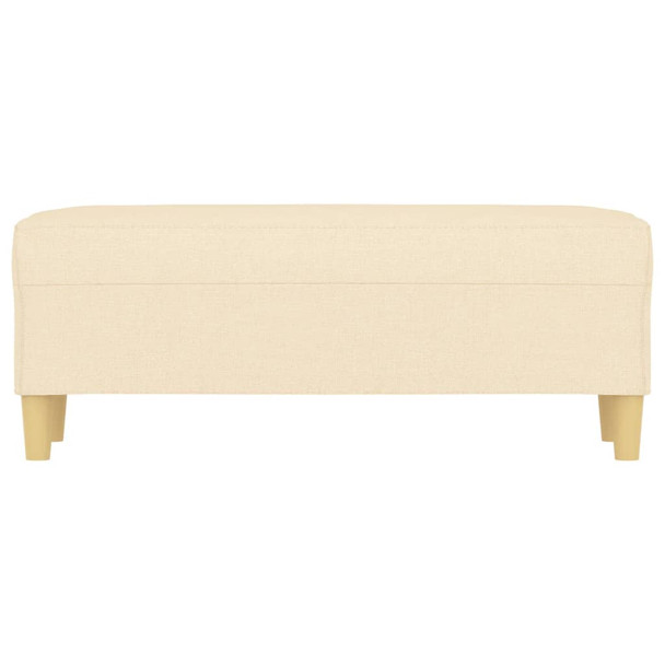 Klupa krem 100 x 35 x 41 cm od tkanine 349377