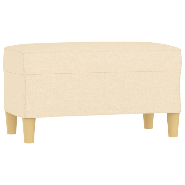 Klupa krem 70 x 35 x 41 cm od tkanine 349369