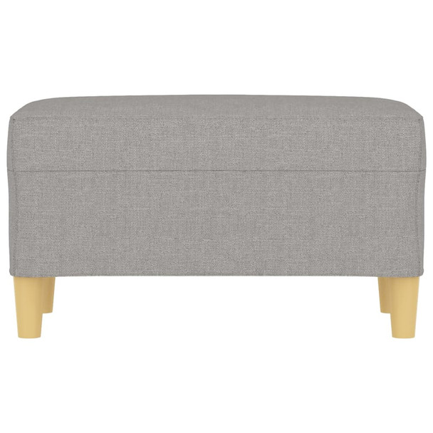 Klupa svjetlosiva 70 x 35 x 41 cm od tkanine 349367