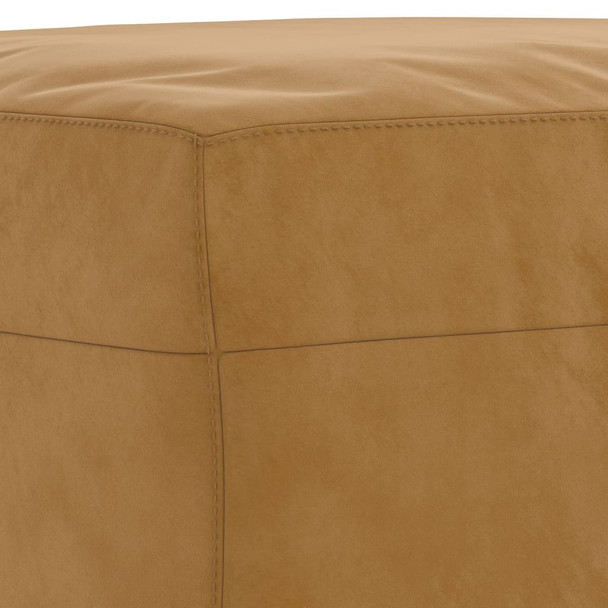 Klupa smeđa 100x35x41 cm baršunasta 349428