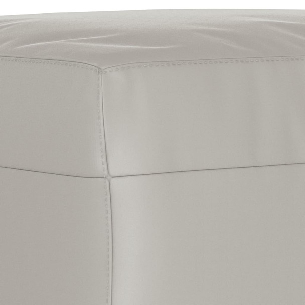 Klupa svjetlosiva 70 x 35 x 41 cm od mikrovlakana 349446