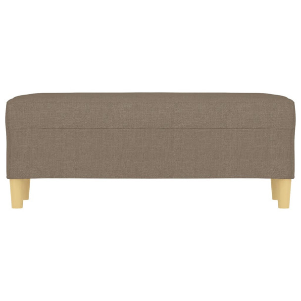 Klupa smeđesiva 100x30x30 cm od tkanine 349382