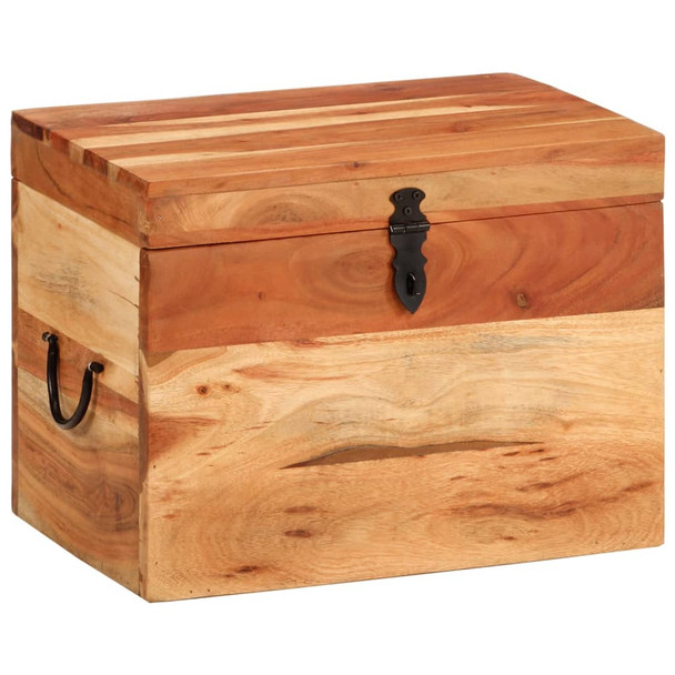 Kutija za pohranu 39 x 28 x 31 cm od masivnog bagremovog drva 338482