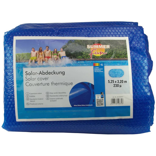 Summer Fun solarni pokrivač za ljetni bazen ovalni 525 x 320 cm PE plavi 428937