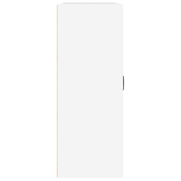 Viseći zidni ormarić visoki sjaj bijeli 69,5 x 32,5 x 90 cm 812309