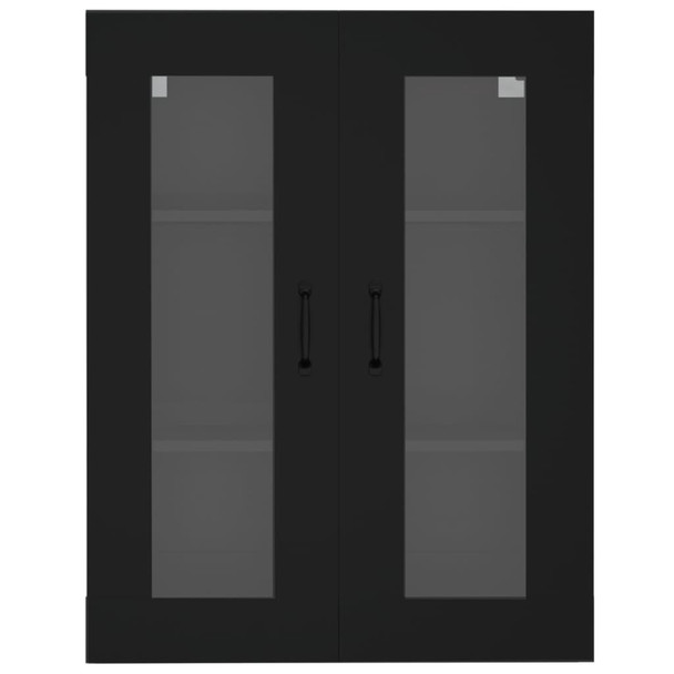 Viseći zidni ormarić crni 69,5 x 34 x 90 cm 812286