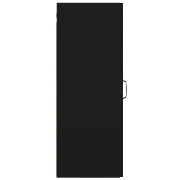 Viseći zidni ormarić crni 34,5 x 34 x 90 cm 812457