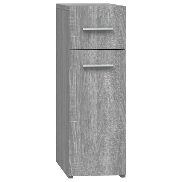 Ormarić za lijekove boja sivog hrasta 20 x 45,5 x 60 cm drveni 815865