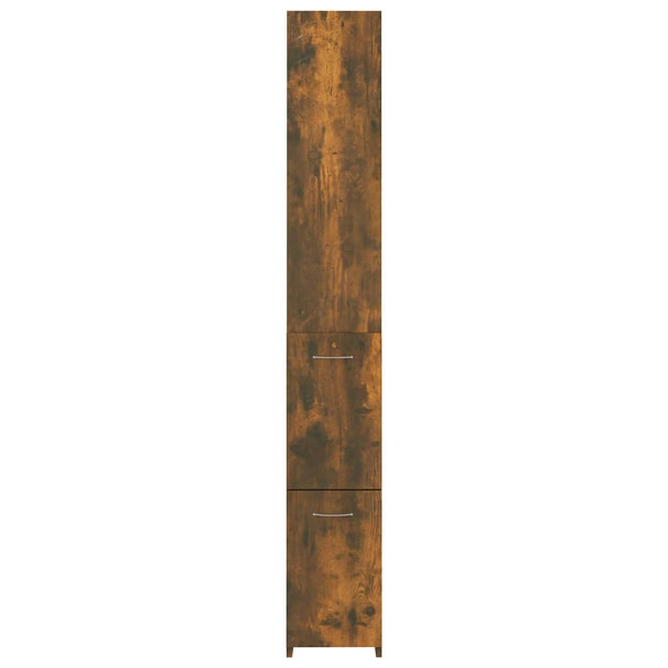 Kupaonski ormarić boja dimljenog hrasta 25 x 25 x 170 cm drveni 815960