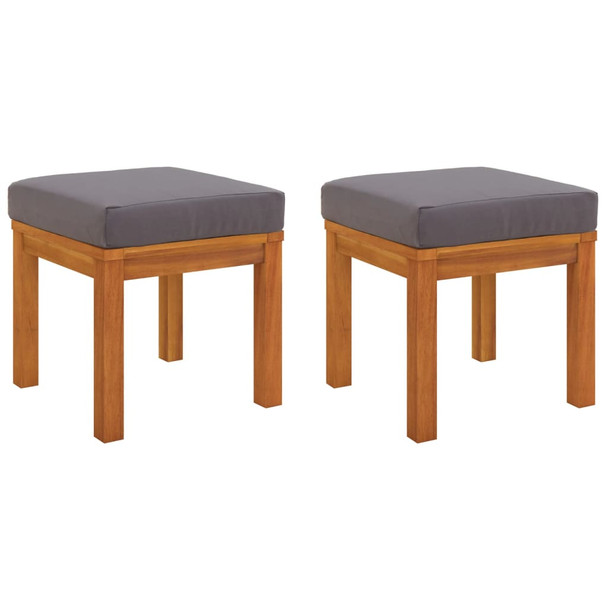 Vrtni stolci s jastucima 2 kom 40x40x42 cm od bagremovog drva 319720