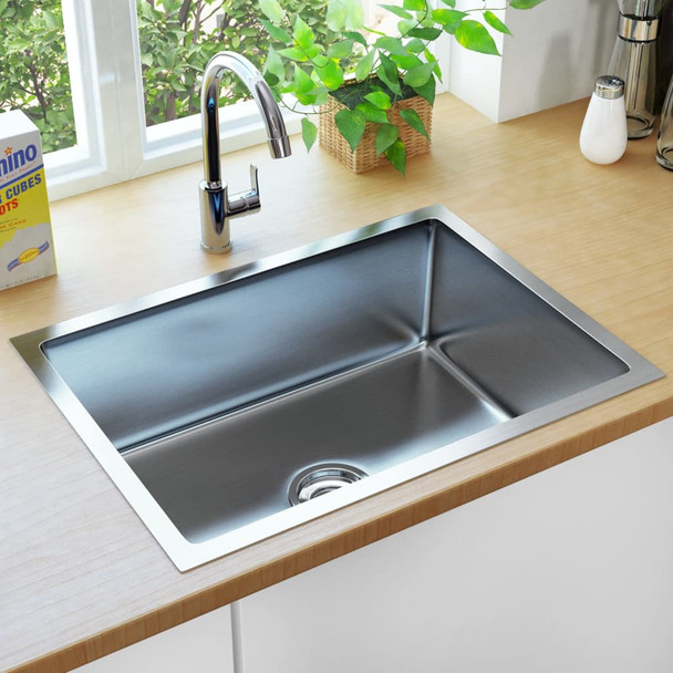 Ručno rađeni kuhinjski sudoper od nehrđajućeg čelika 145078