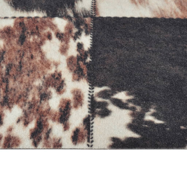 Kuhinjski tepih perivi životinjska koža 45 x 150 cm baršunasti 136576