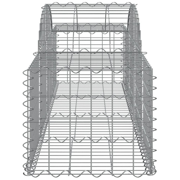 Lučne gabionske košare 9 kom 200x50x40/60 cm pocinčano željezo 3146264