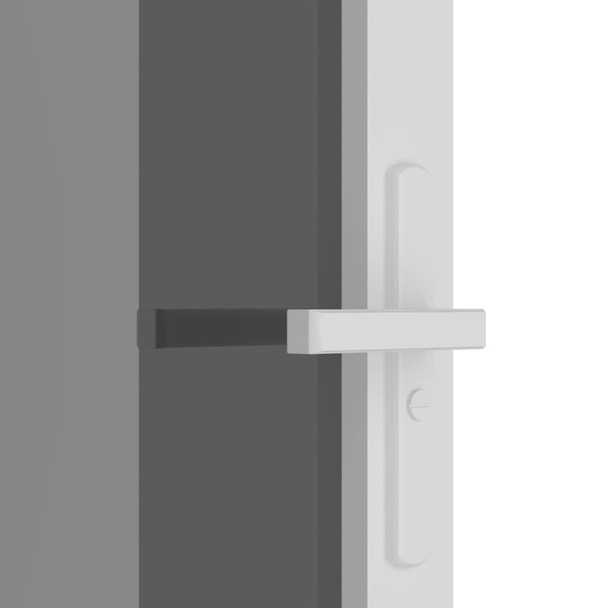 Unutarnja vrata 102,5x201,5 cm bijela od ESG stakla i aluminija 350587