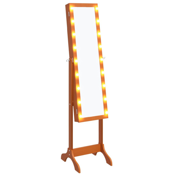 Samostojeće ogledalo s LED svjetlima 34 x 37 x 146 cm 351768