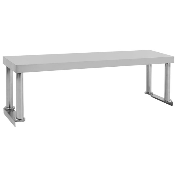 Kuhinjski radni stol s policom 120x60x120 cm nehrđajući čelik 3054469