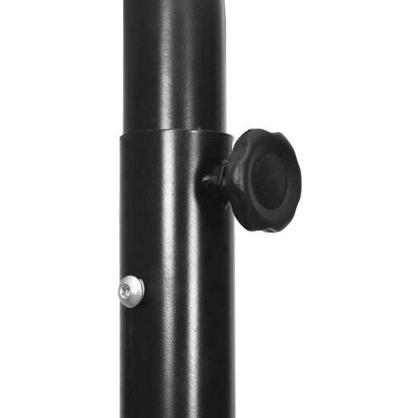 Košarkaški stalak crni 237 - 307 cm od polietilena 93653