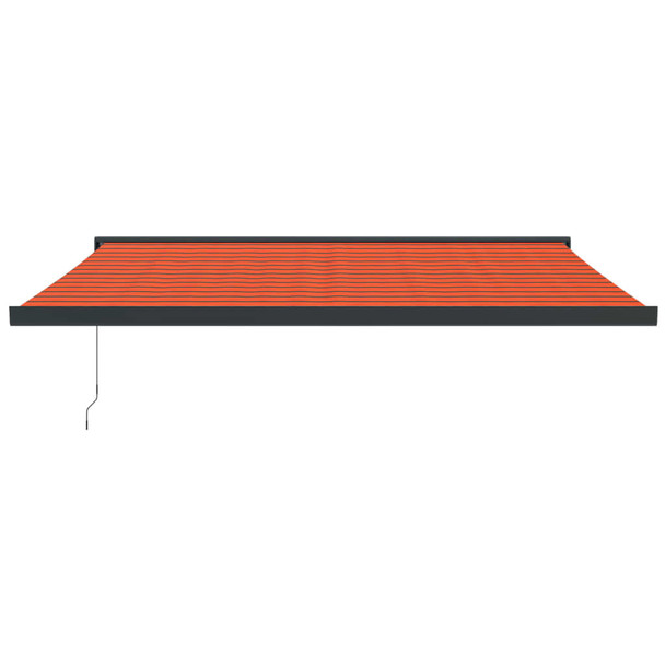 Tenda na uvlačenje narančasto-smeđa 4 x 3 m tkanina i aluminij 3154568
